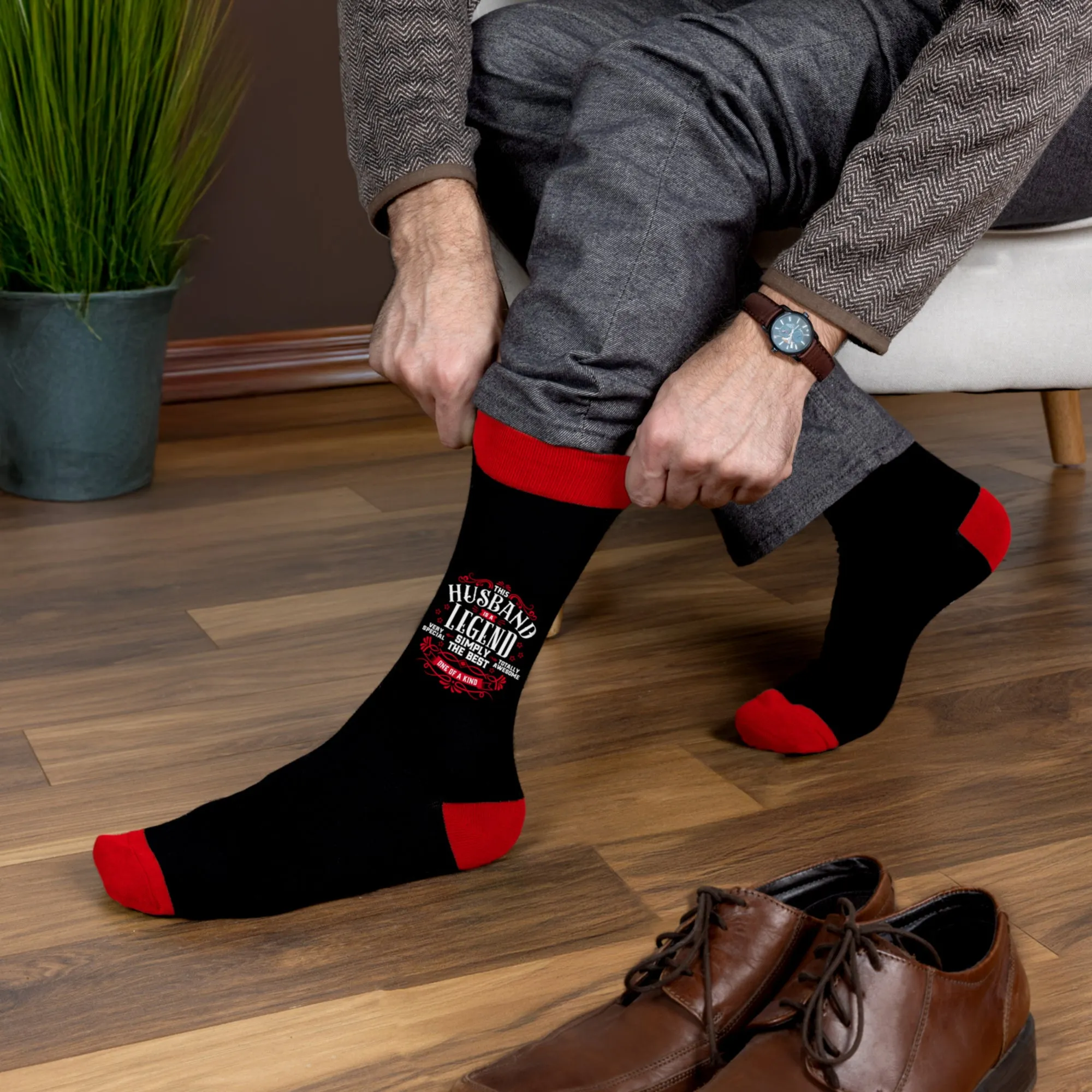 Husband Bamboo Crew Socks