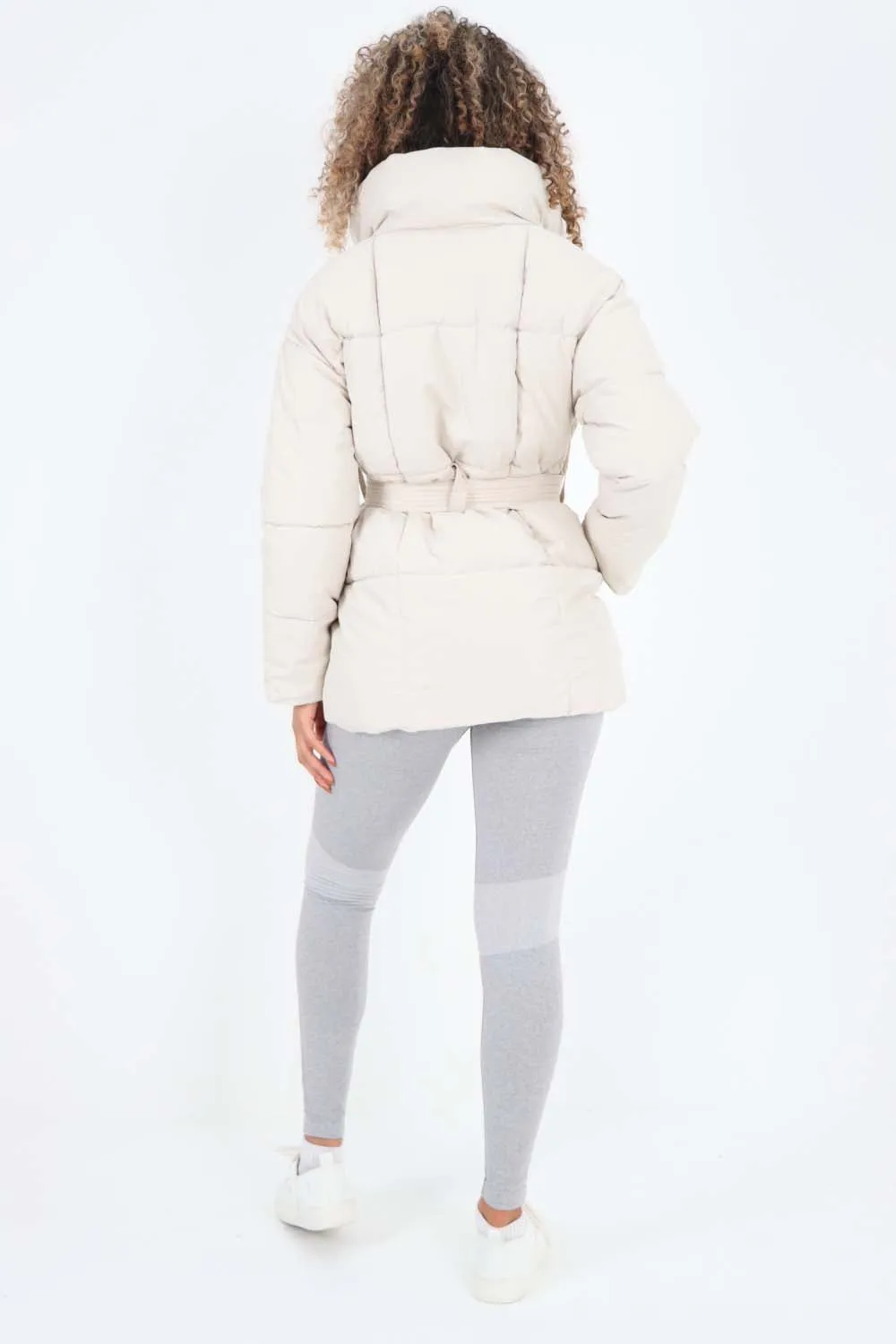 Italian Belted Hooded Jacket Coat