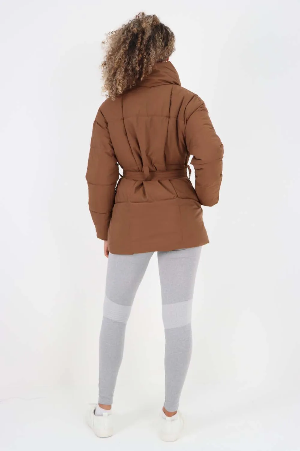 Italian Belted Hooded Jacket Coat