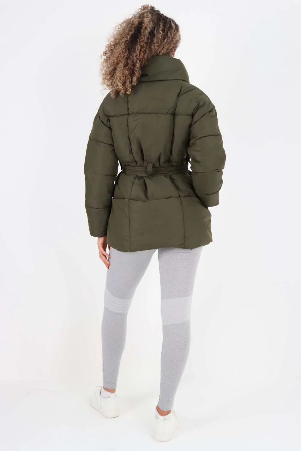 Italian Belted Hooded Jacket Coat