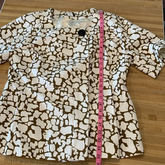 J. Crew Giraffe Safari Jacket Size 14