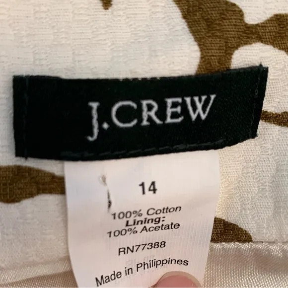 J. Crew Giraffe Safari Jacket Size 14