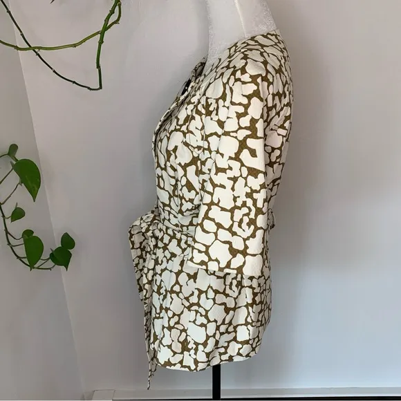 J. Crew Giraffe Safari Jacket Size 14