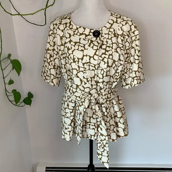 J. Crew Giraffe Safari Jacket Size 14