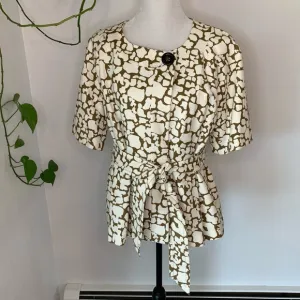 J. Crew Giraffe Safari Jacket Size 14