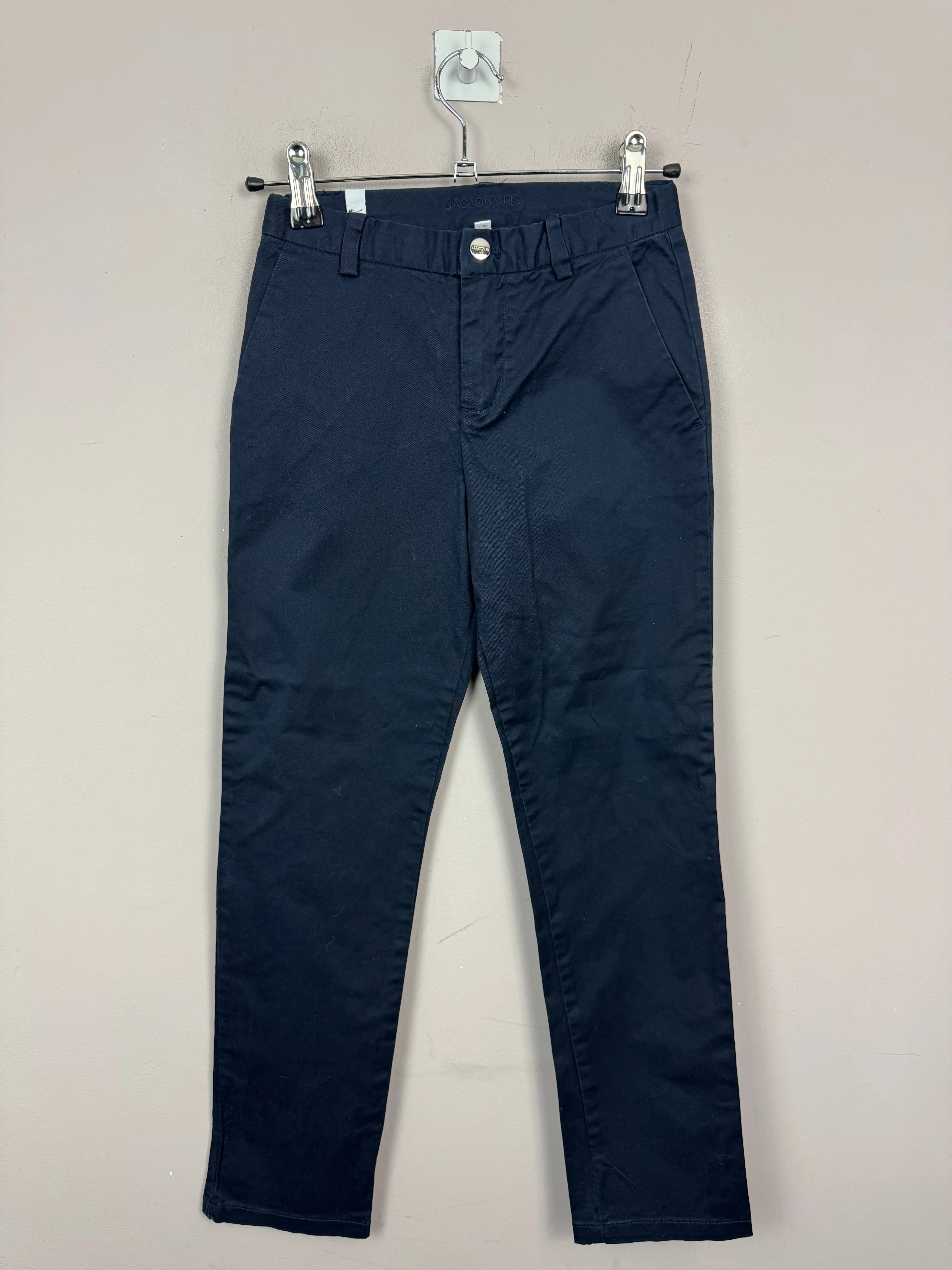 Jacadi Navy Cotton Slack Trousers 8y
