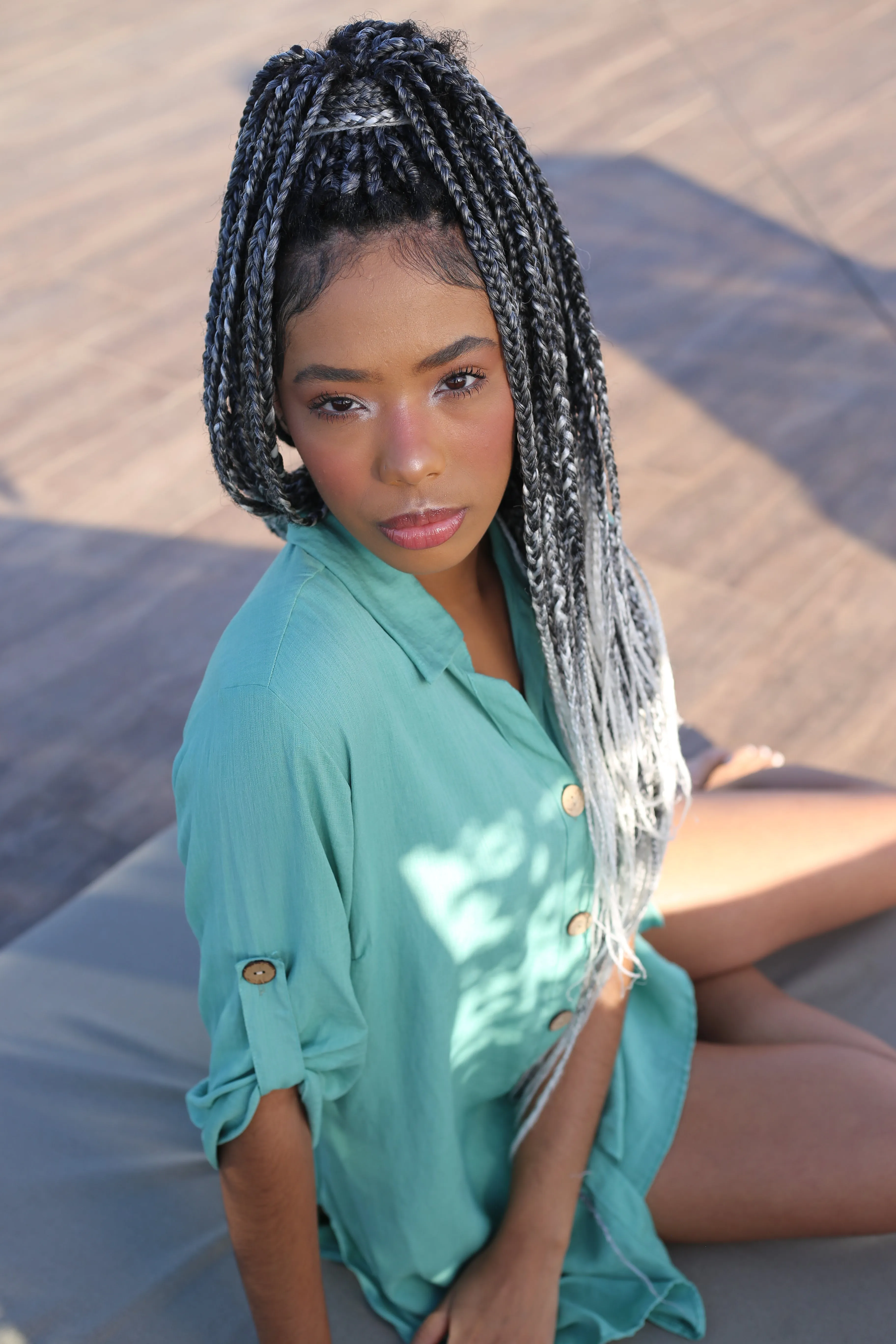 Jade Green Beach Shirt