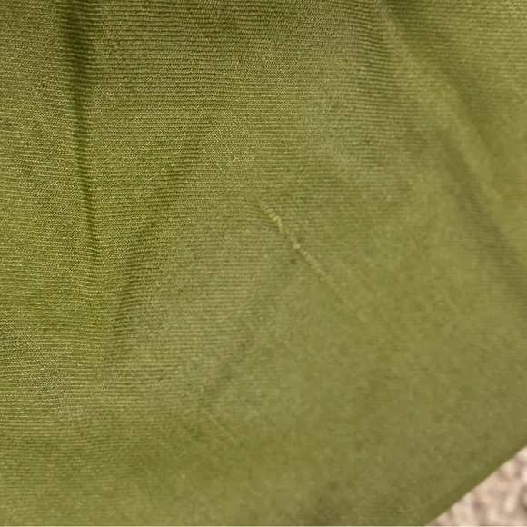 Jcrew Button-Up Linen Skirt in Olive Green Sz 14