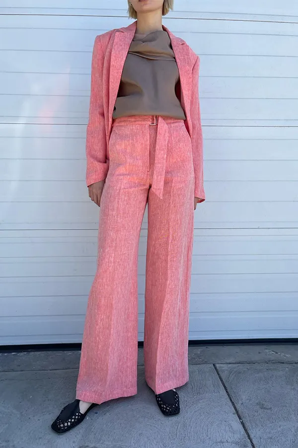 Jinja Blazer in Coral Melange