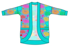 Juniper's Rainbow Clouds Ladies' Cocoon Cardigan