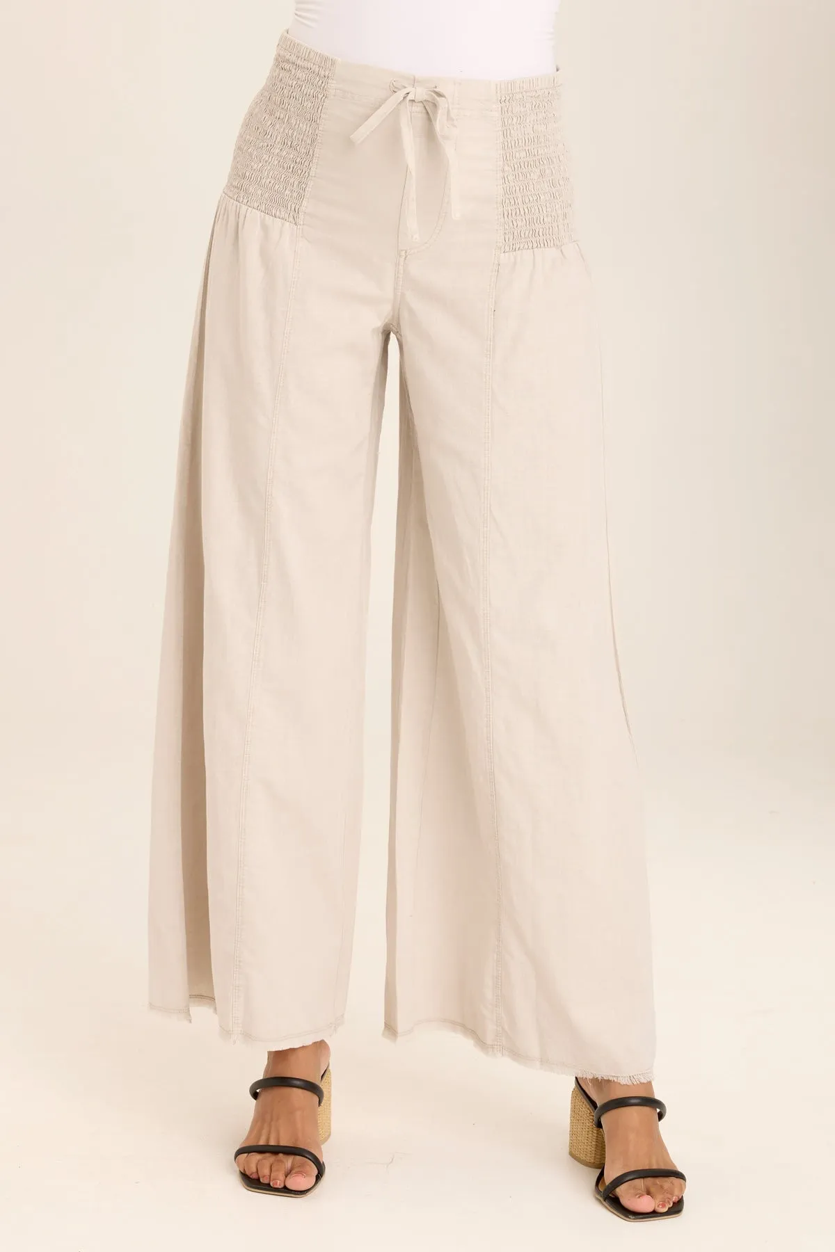 Kaj Wide leg Linen Pant