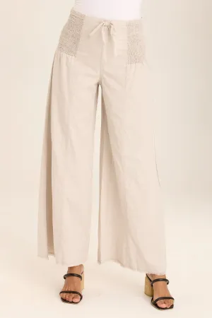 Kaj Wide leg Linen Pant