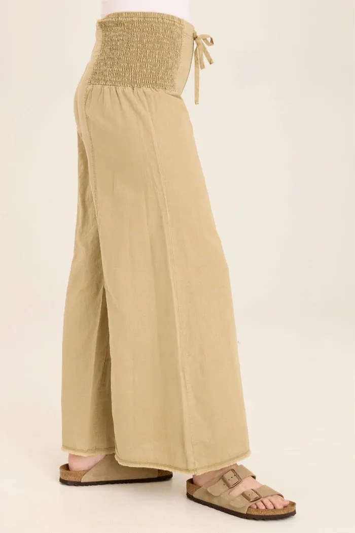 Kaj Wide Leg - Linwood Sands Pigment