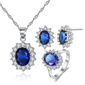 Kate Middleton Replica  Sterling Silver Jewelry set