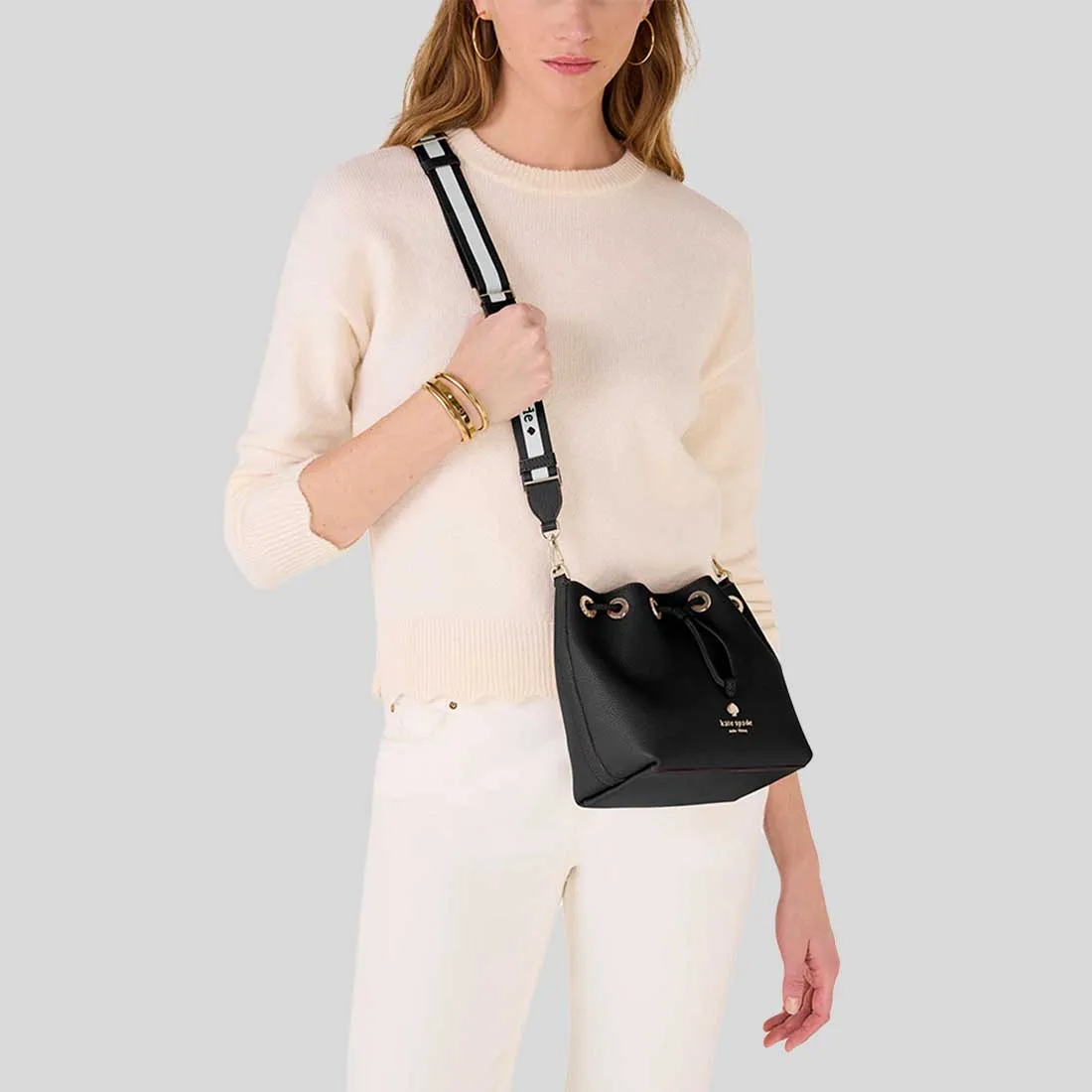 KATE SPADE Emma Small Bucket Bag Black RB-KK071