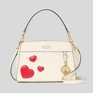 KATE SPADE Madison Puffy Heart Small Top Handle Satchel Meringue Multi RB-KL147
