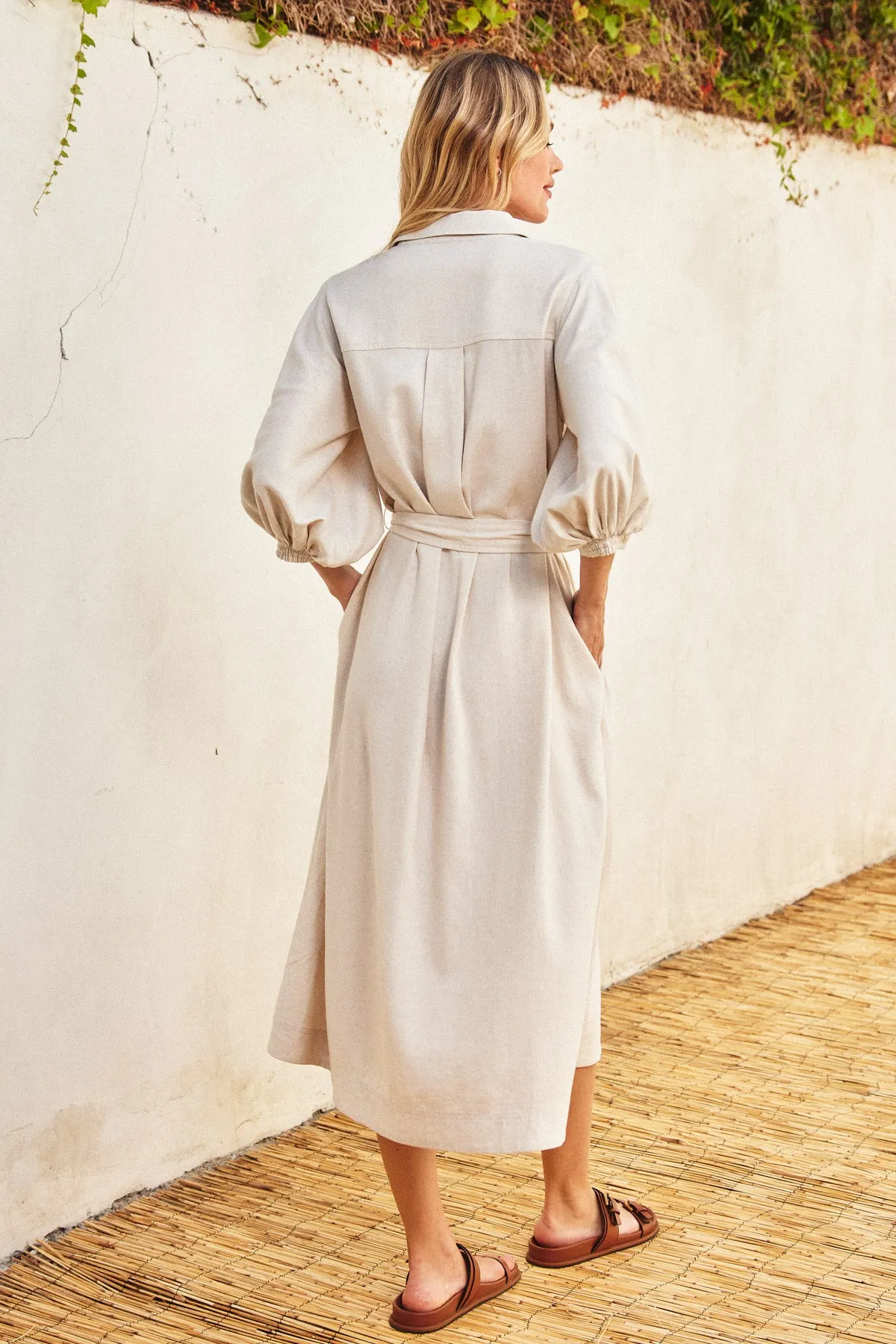 Kathryn Collared Shirt Dress