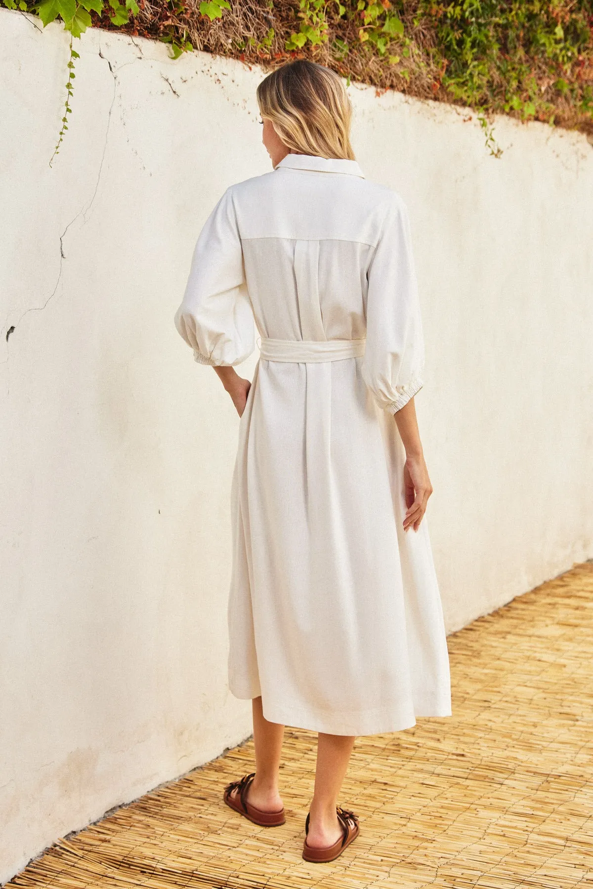 Kathryn Collared Shirt Dress