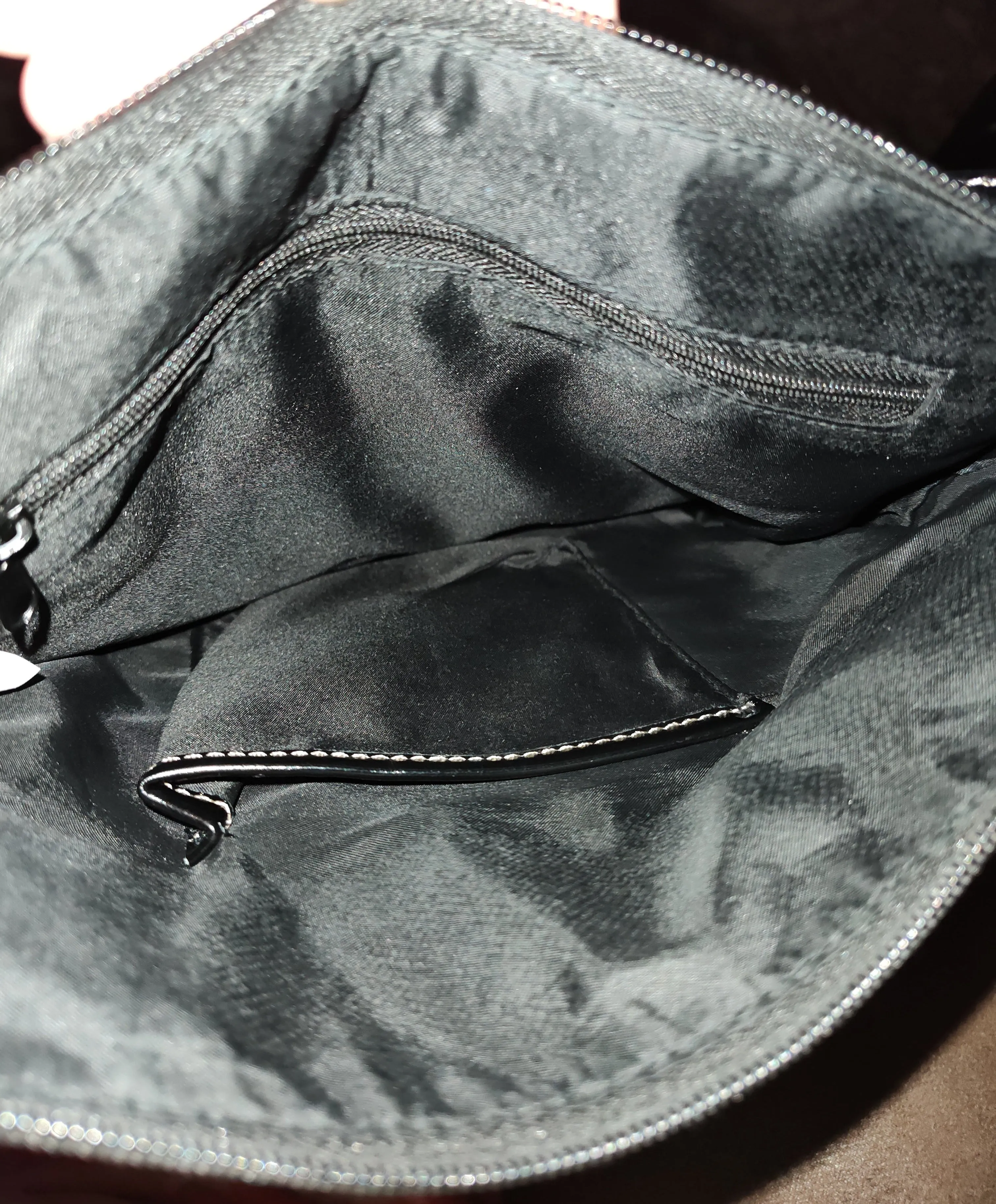 Kim Rogers Black and Gray Crossbody Bag - preowned