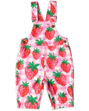 Kip & Co BABY | Strawberry Jam Organic Cotton Quilted Fleece Overalls