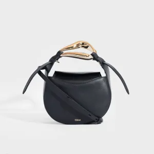 Kiss Small Leather Tote in Full Blue