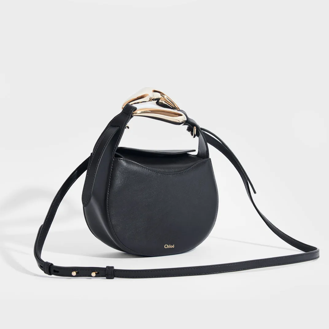 Kiss Small Leather Tote in Full Blue