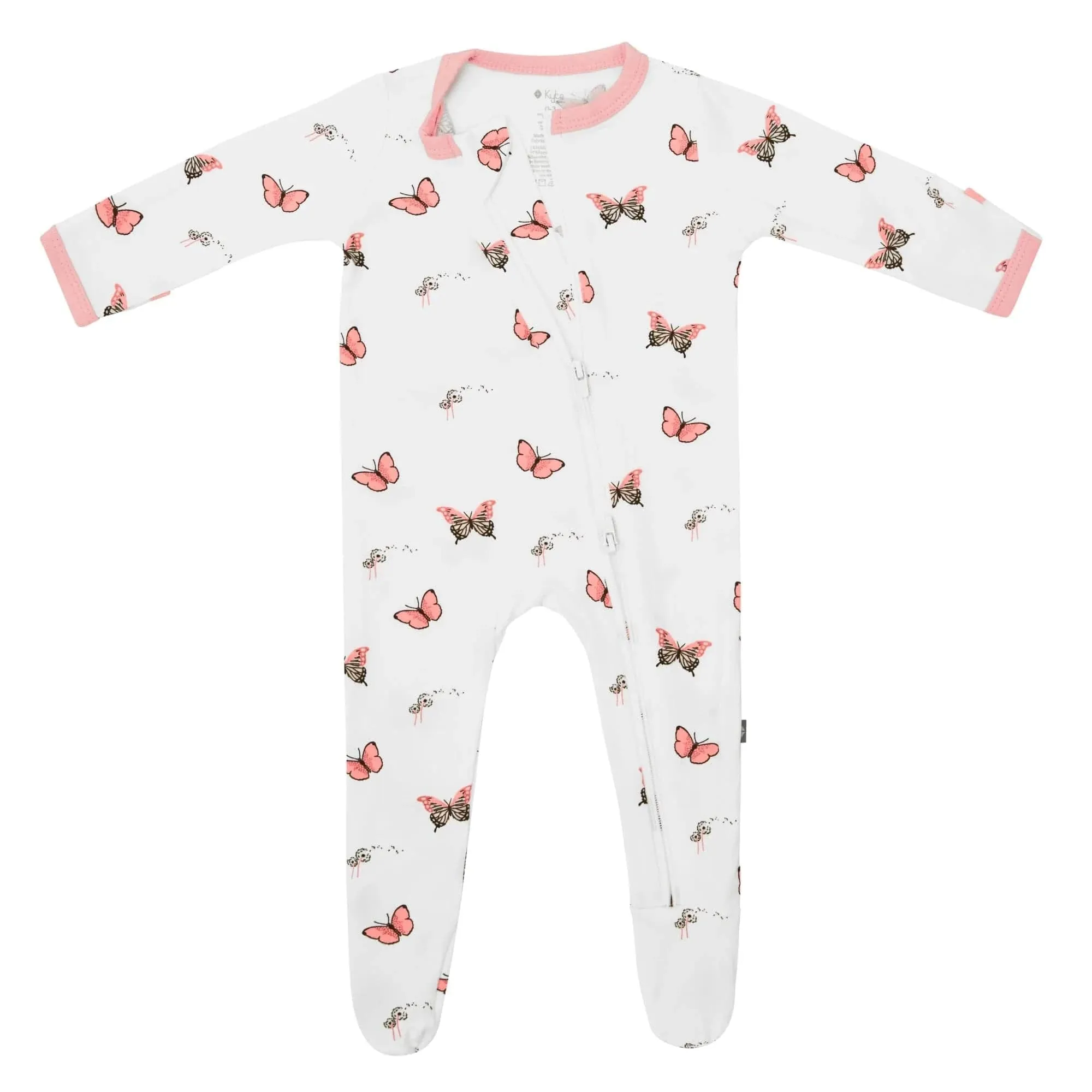 Kyte Baby Zippered Footie - Butterfly