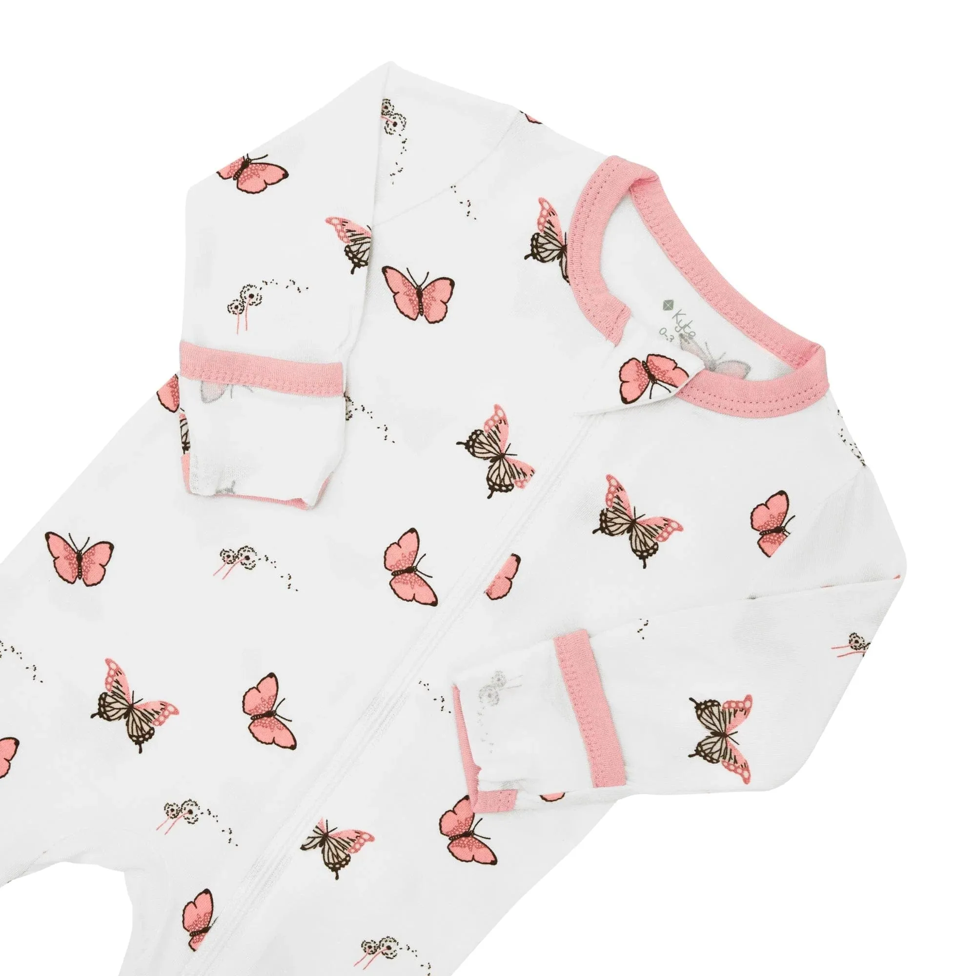 Kyte Baby Zippered Footie - Butterfly