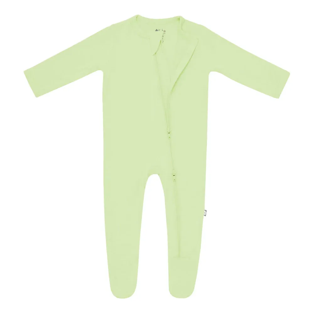 Kyte Baby Zippered Footie (Pistachio) - FINAL SALE