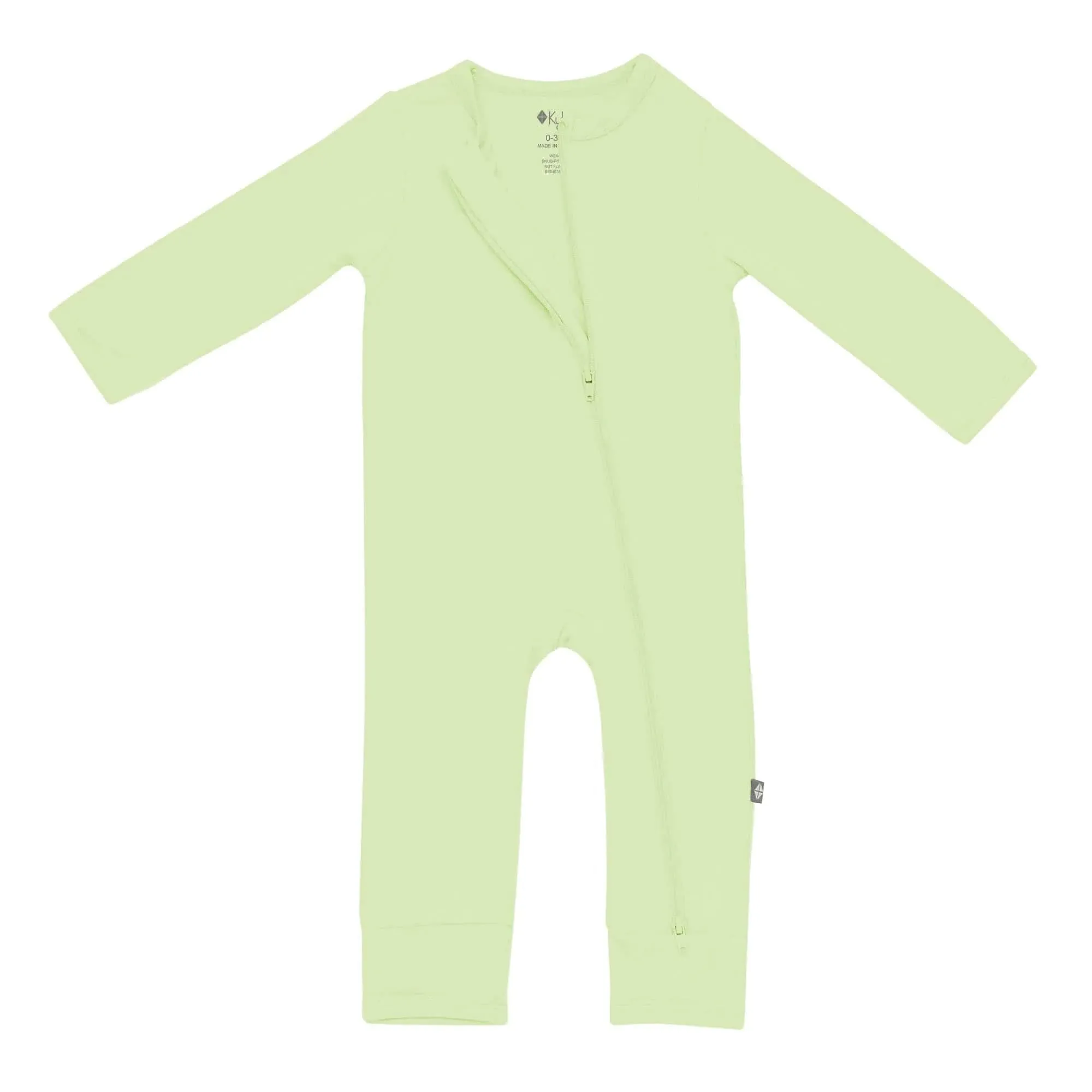 Kyte Baby Zippered Romper - Pistachio