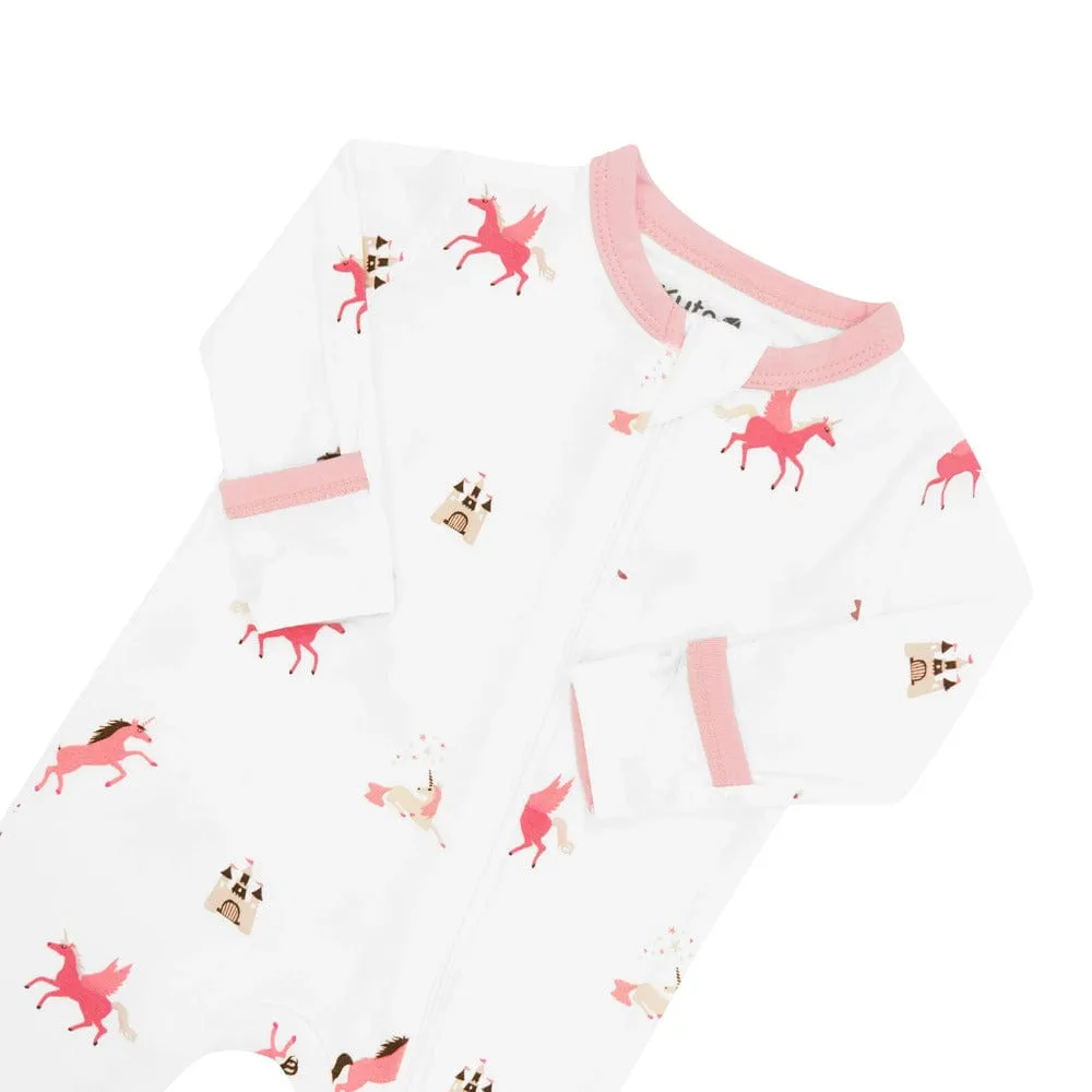 Kyte Baby Zippered Romper - Unicorn