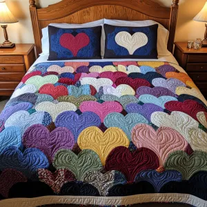 Lattice of Love 3-Piece Quilted Bedding Set NCU0PTT116
