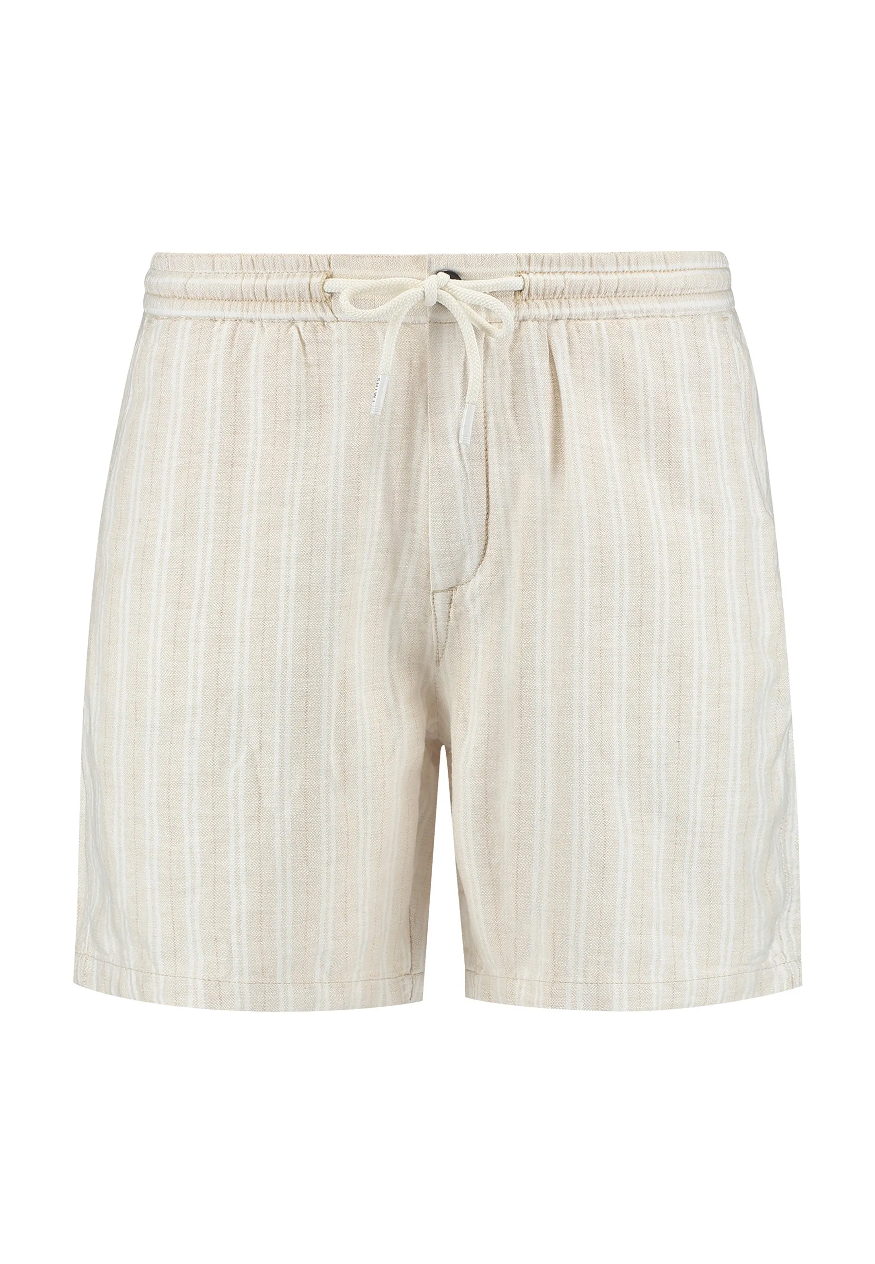 LEWIS linen shorts yarn dye stripes | beige
