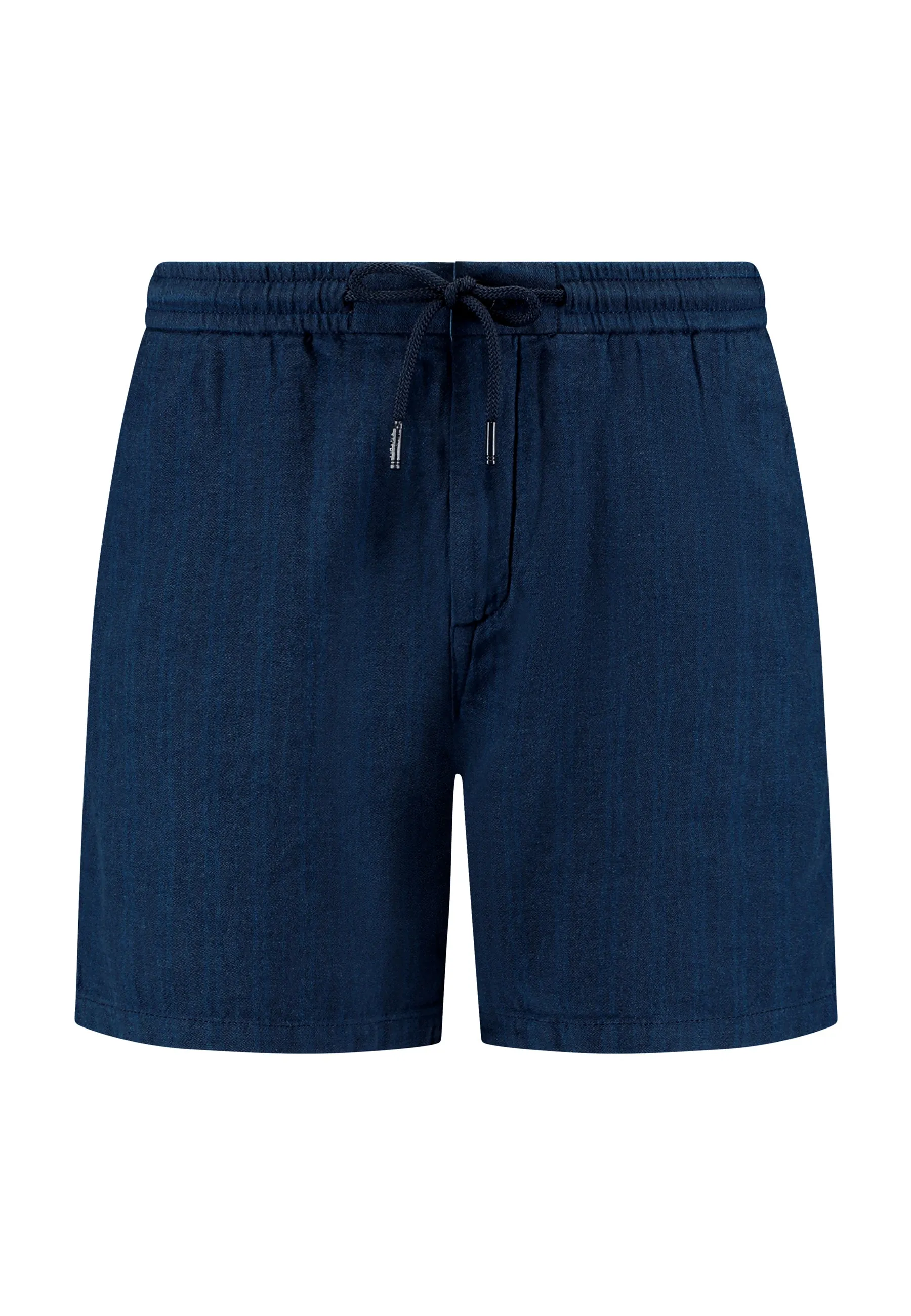 LEWIS linen shorts yarn dye stripes | dark navy