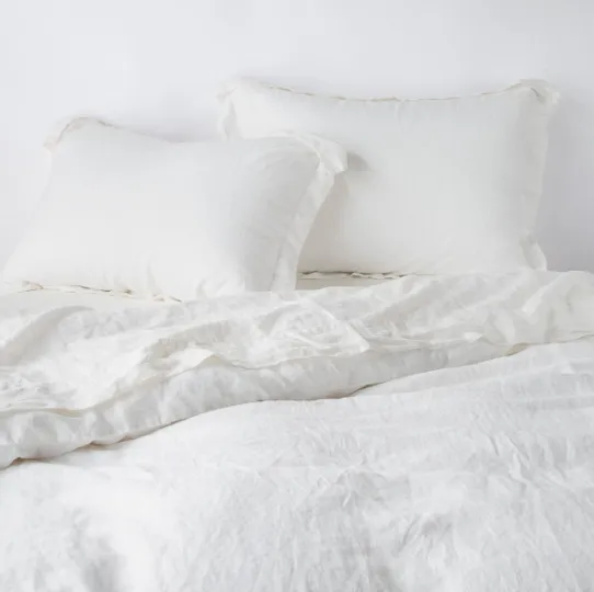 Linen Deluxe Sham - Winter White