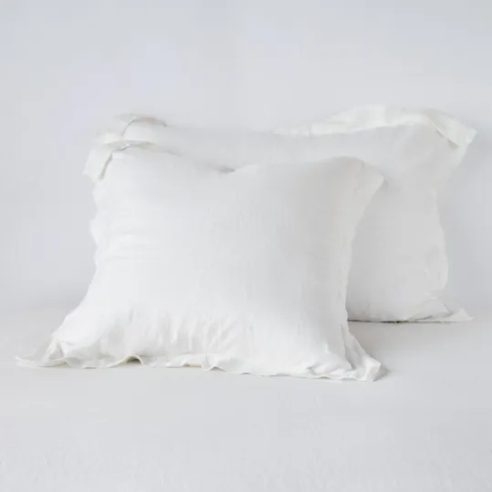 Linen Deluxe Sham - Winter White