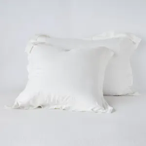 Linen Deluxe Sham - Winter White