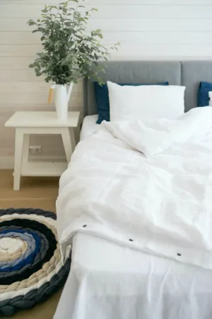 Linen duvet cover - white