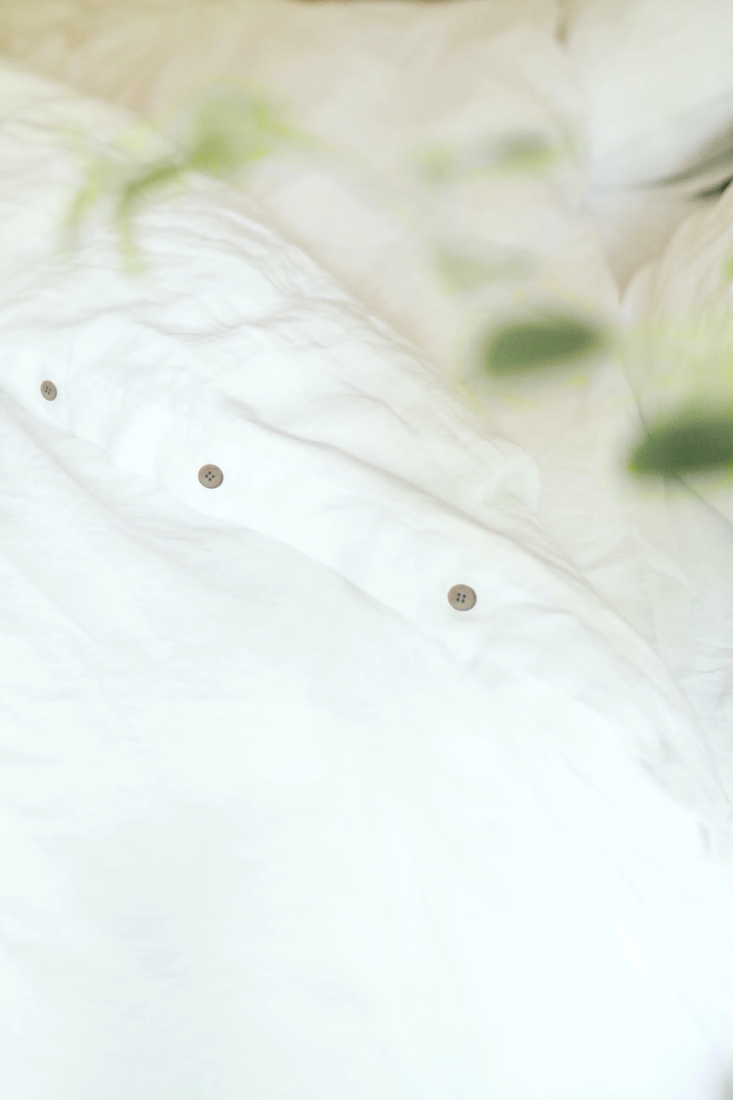 Linen duvet cover - white