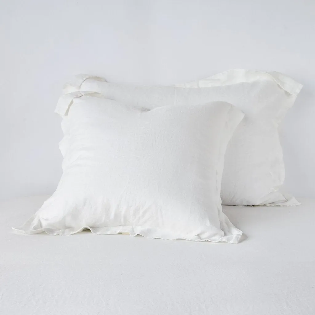 Linen Euro Sham - Winter White
