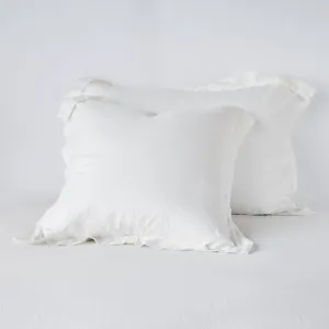 Linen Euro Sham - Winter White