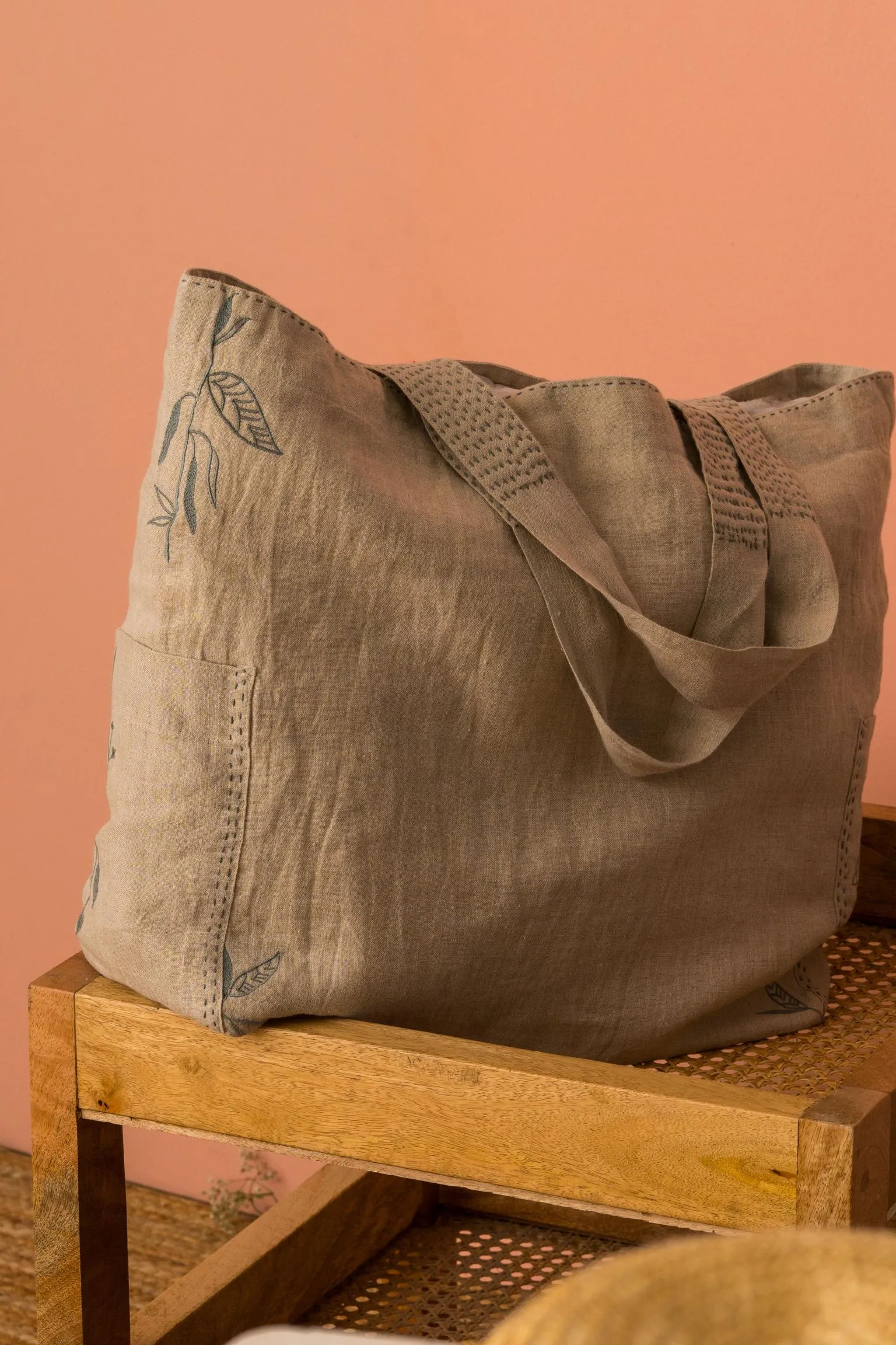 Linen Serenity Tote Bag