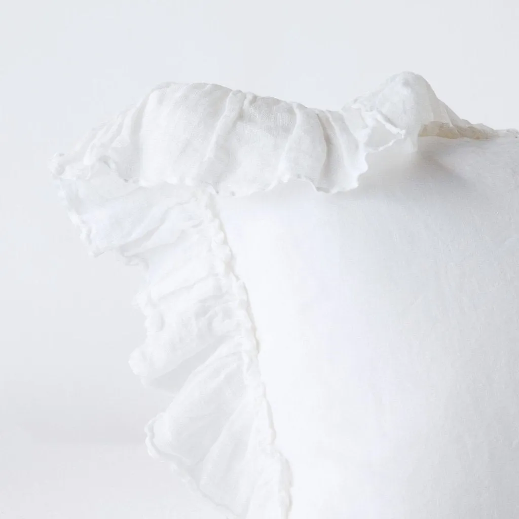 Linen Whisper Euro Sham - White