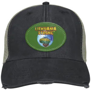 Lithuania Strong - Distressed Ollie Cap - Oval Patch