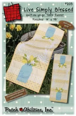 Live Simply Blessed Table Runner