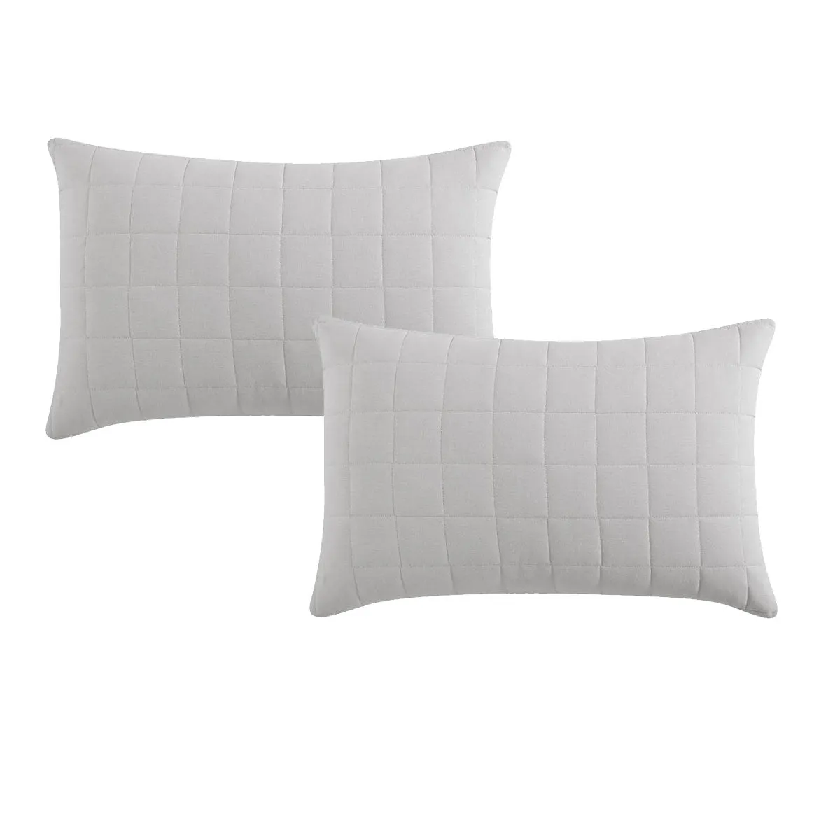 Logan and Mason Pair of Rhodes Silver Standard Pillowcases 48 x 73   20cm