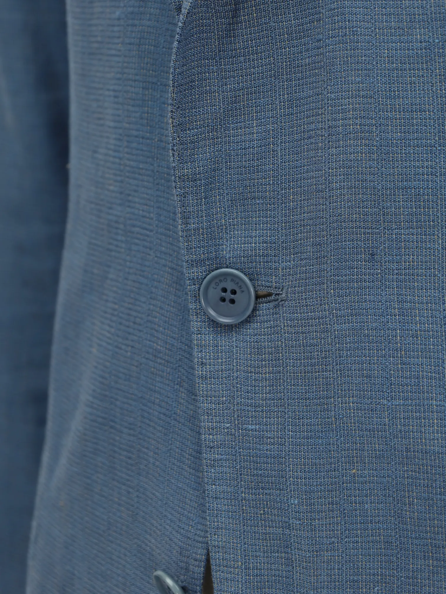 Loro Piana Light Blue Linen & Silk Micro-Pattern Jacket