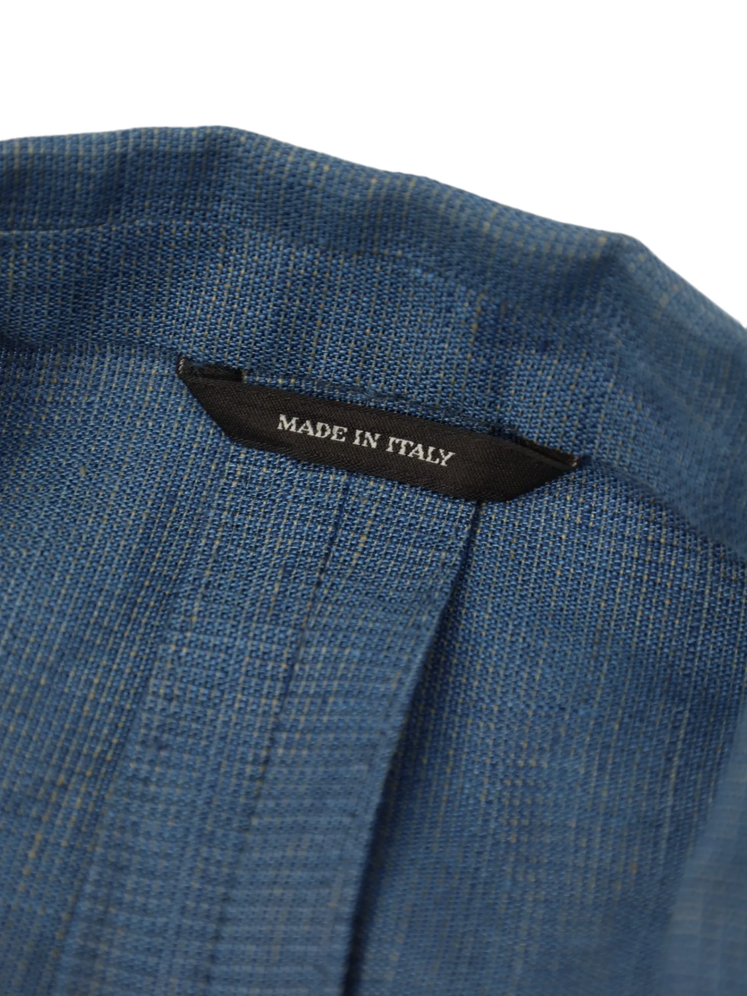 Loro Piana Light Blue Linen & Silk Micro-Pattern Jacket