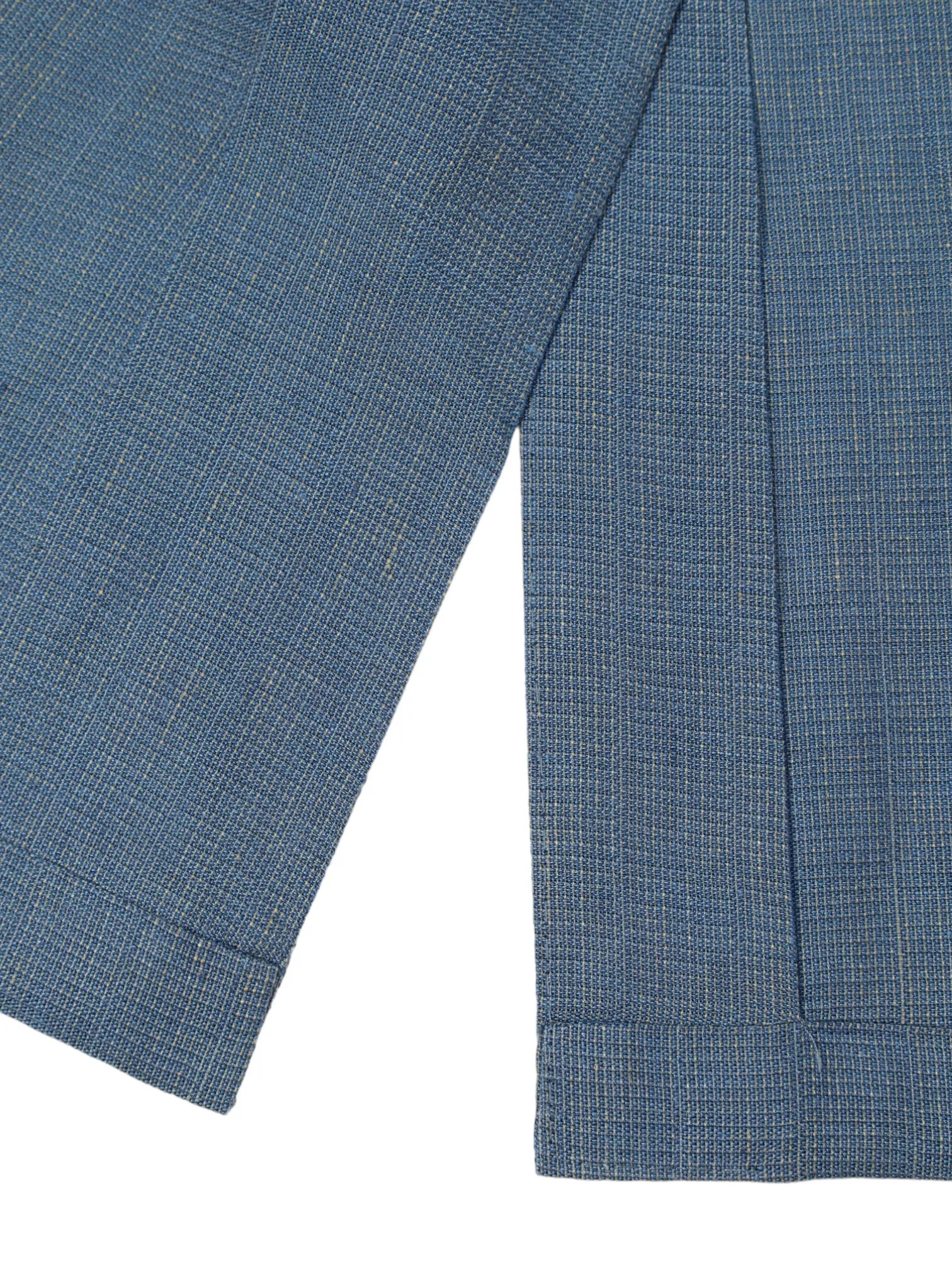 Loro Piana Light Blue Linen & Silk Micro-Pattern Jacket