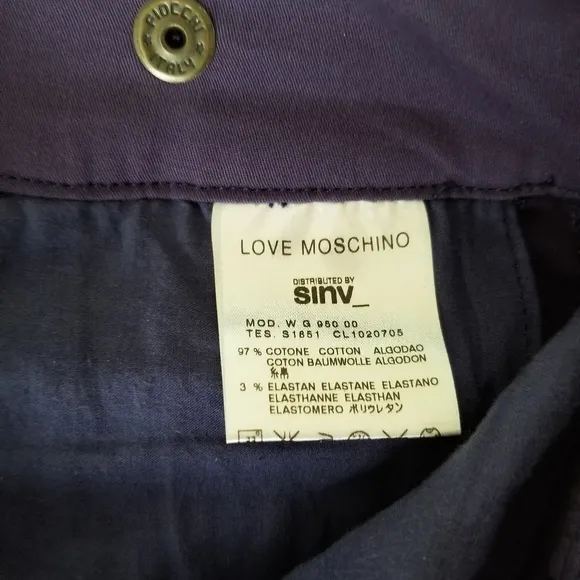 Love Moschino Mini Skirt Purple Size 4